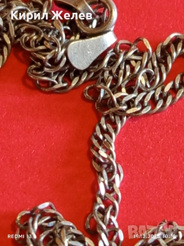 Сребърен синджир много красива плетка стилен дизайн 52417, снимка 6 - Колиета, медальони, синджири - 52845237