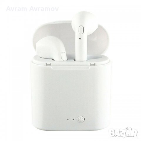 Безжични слушалки Хендсфри Блутут Bluetooth 5.0 i7S Wireless Earphones, снимка 13 - Слушалки, hands-free - 28581558