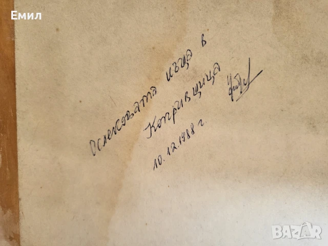 Стара картина български автор 2, снимка 5 - Колекции - 51007490