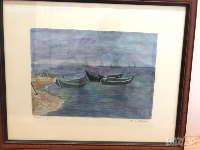 Стара картина Николай Изварин, снимка 3 - Картини - 28276731