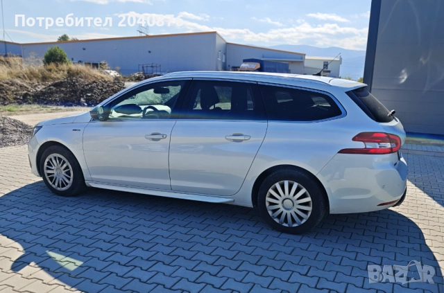 Peugeot 308 SW, 2018г. бензин 1.2, 130 к.с. GT-line, внос от Швейцария, снимка 8 - Автомобили и джипове - 52255179