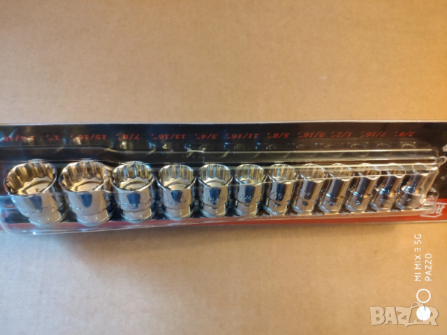 AOK КАЧЕСТВЕНИ 12бр 1/2 IMPERIAL 3/8-5/8-3/4-7-8-1/16 вложки комплект .AOK КАЧЕСТВЕН РАЗДВИЖЕН КЛЮЧ, снимка 3 - Други инструменти - 52927366