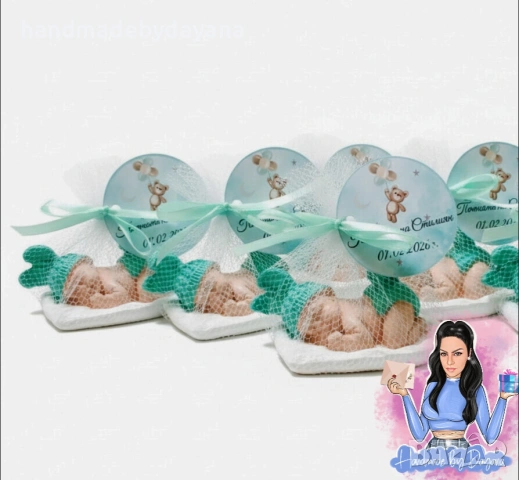 Подаръци за гости - бебе с възглавничка , снимка 3 - Други - 53397603