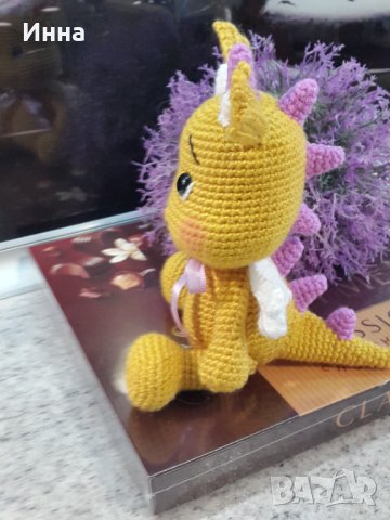 Символ на 2024, Драконът, Плетена играчка, Ръчно изработена, Перфектен подарък, снимка 12 - Плюшени играчки - 43114490