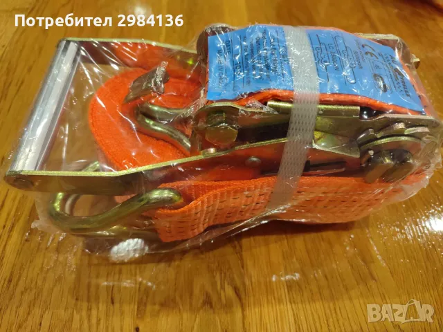 КОЛАН за УКРЕПВАНЕ на Товари С Тресчотка  10м 5т Укрепващ Колан