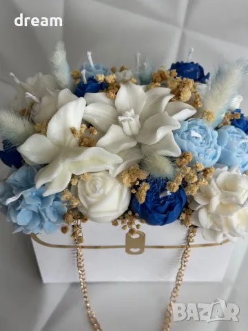 Букет от ароматни соеви свещи, снимка 10 - Декорация за дома - 46881701