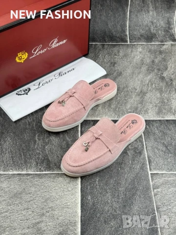 Дамски Чехли - Естествен Велур ✨Loro Piana, снимка 12 - Чехли - 50985511