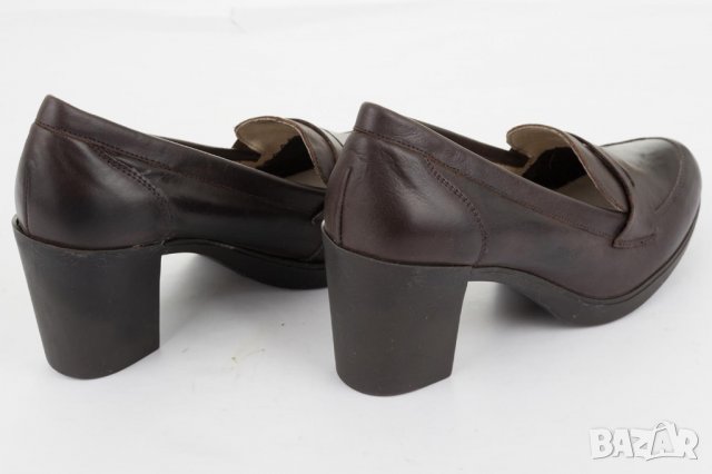 Дамски кожени обувки в тъмнокафяво марка Amparo Infantes, снимка 5 - Дамски обувки на ток - 33471967