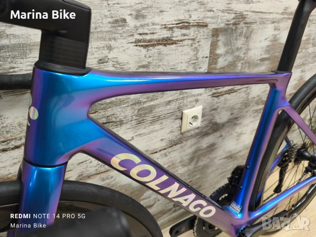 Карбонов шосеен велосипед Colnago V4RS Disc Ultegra Di2 12 Miche| 45.5, снимка 12 - Велосипеди - 51498544