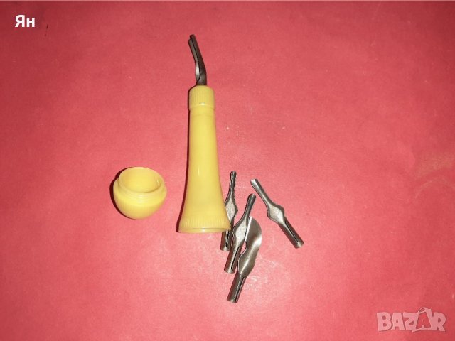 Стар Детски Инструмент Длето за Линулеум и други меки матери , снимка 2 - Други инструменти - 36904545