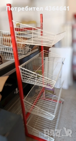телен стелаж с кошници - налични 4 бр