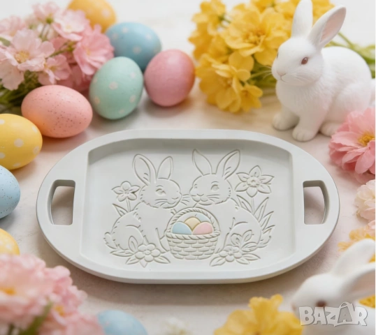 Молд поднос, тава Великден 25,1 см, снимка 8 - Форми - 53337226