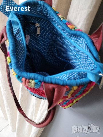 MIELIE екстравагантна чанта,плетена шарена, снимка 5 - Чанти - 40021350