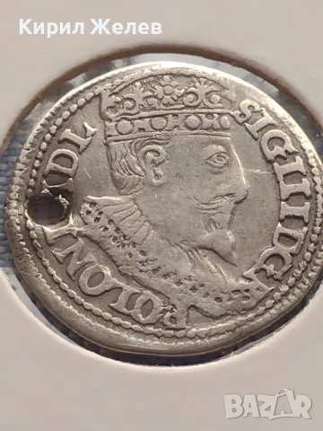 Сребърна монета 3 гроша 1596г. Сигизмунд трети ПОЛША 28453, снимка 3 - Нумизматика и бонистика - 42999849