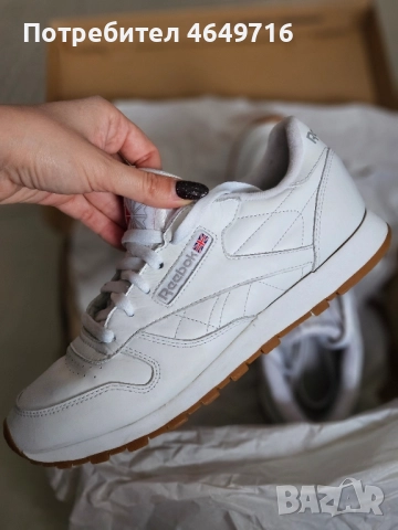 Оригинални кожени маратонки Reebok Classic, снимка 2 - Маратонки - 52466073