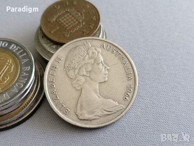 Монета - Австралия - 20 цента | 1966г., снимка 2 - Нумизматика и бонистика - 40529681