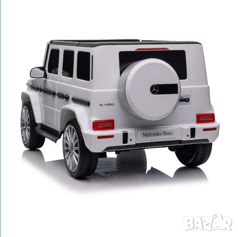 Акумулаторна кола Licensed Mercedes Benz G500 White, снимка 4 - Детски велосипеди, триколки и коли - 43836708