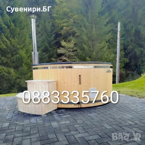 Уелнес хидро масажно джакузи с вградена печка на дърва, снимка 3 - Други - 52003941