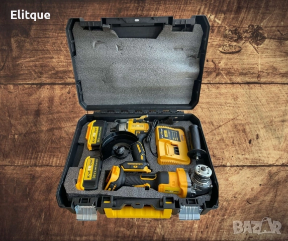 Комплект 2в1 акумулаторен гайковерт + ъглошлайф 36V 8А, снимка 3 - Друга електроника - 52852420