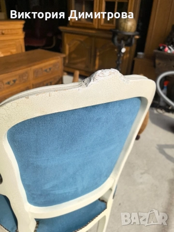 Антично Кресло Louis XV , снимка 12 - Дивани и мека мебел - 53577118