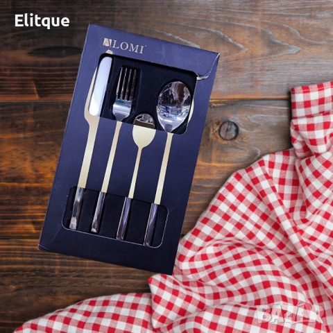 Комплект прибори за хранене от 4 части, снимка 4 - Други - 52630351