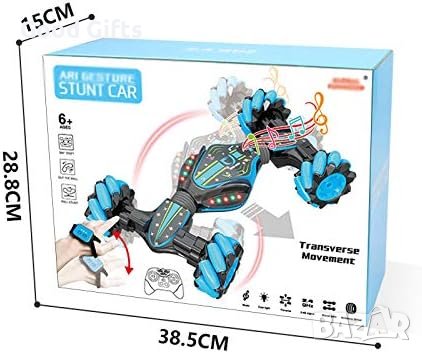 Offroad КОЛА ТРАНСФОРМЪР С ДИСТАНЦИОННО И ГРИВНА ЗА ЖЕСТОВО УПРАВЛЕНИЕ 4WD, снимка 7 - Коли, камиони, мотори, писти - 43099627