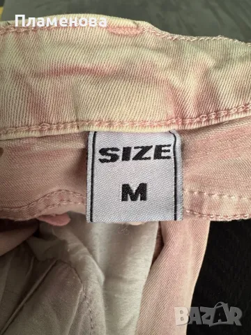 Дамски дънки пепел от рози с панделка - M, снимка 11 - Дънки - 49488632