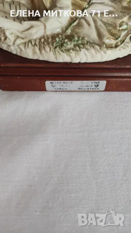 2 португалски порцеланови статуетки върху дървена основа Magnifite Genuine Tulip, снимка 3 - Антикварни и старинни предмети - 48760831