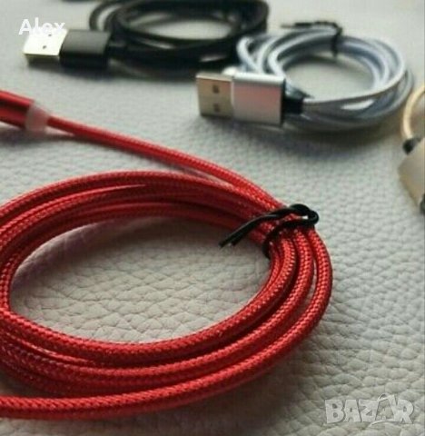 Магнитен кабел 1м 2м 3м, снимка 4 - USB кабели - 21987817