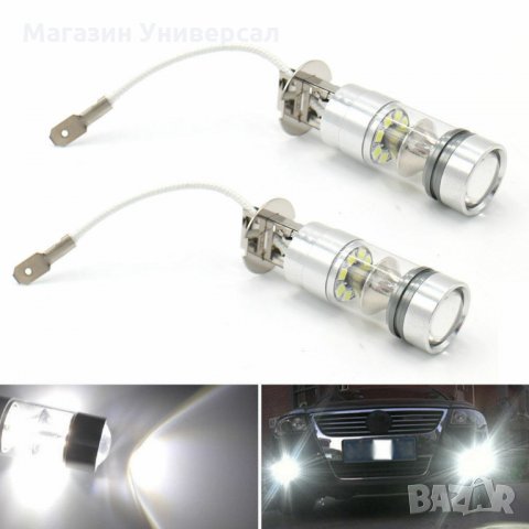 LED крушка за автомобил за кола, ЛЕД крушки без вентилатор за фар на кола LED H7, H4, H3, H1, H11 H8, снимка 2 - Аксесоари и консумативи - 27470503