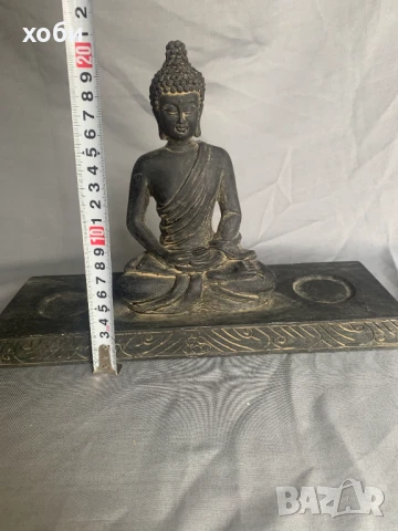 фигура буда свещник, снимка 5 - Антикварни и старинни предмети - 51394898