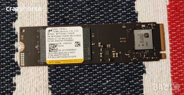 NVMe дискове 1TB Gen3 x4 и Gen4 x4 (Micron, Samsung, SK hynix, Solidigm), снимка 3 - Твърди дискове - 53259328