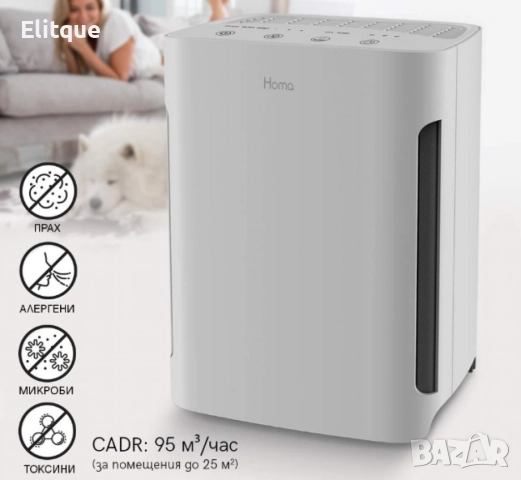 Въздухопречиствател, HOMA HZ25UVI, снимка 8 - Друга електроника - 52591108