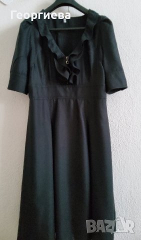 Черна рокля от популярна българска модна къща, снимка 1 - Рокли - 37801680