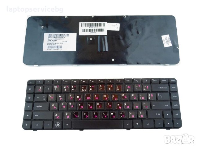 Клавиатура за HP G62 Compaq Presario CQ62 CQ56 CQ56-100 595199-001 с кирилица, снимка 2 - Части за лаптопи - 43945810