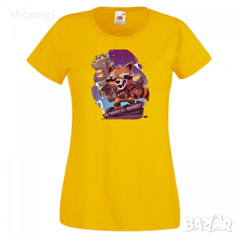 Дамска тениска Marvel Rocket Racoon 2 Игра,Изненада,Подарък,Геймър,, снимка 11 - Тениски - 36748127