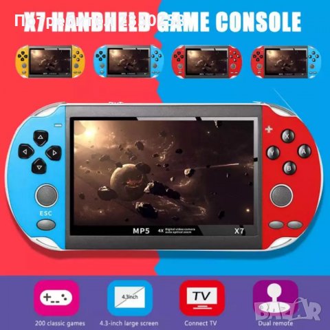 2021 Игрова Конзола X7 X6 тип PSP с хилиди игри Nintendo sega ps4, снимка 4 - Други игри и конзоли - 35273491