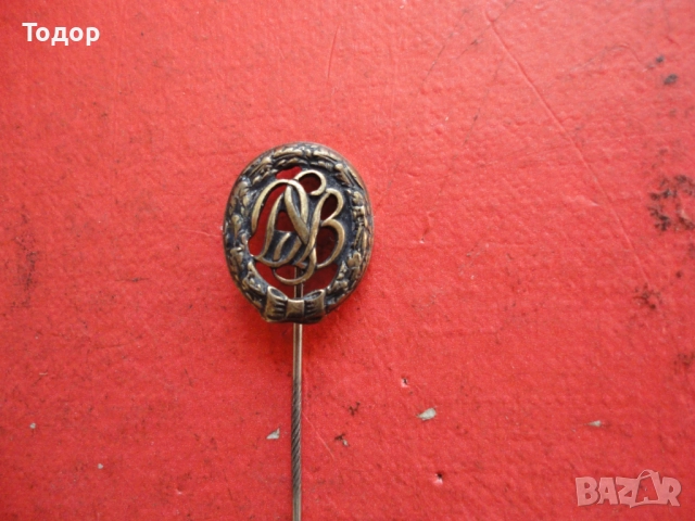 Старинна бронзова значка DSB Ges.Gech., снимка 3 - Колекции - 52670533