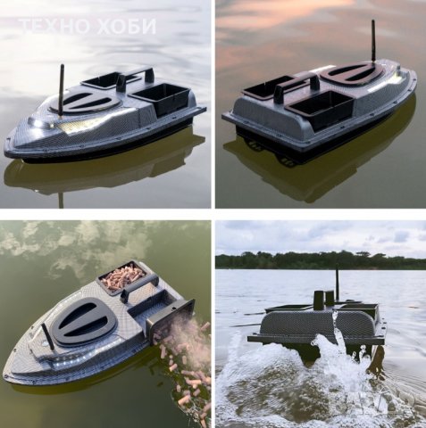 Лодка за захранка карбонова с 40 точков GPS-V900,бонус 2 батерии,зарядно за кола,допълнителни перки, снимка 12 - Такъми - 39248279