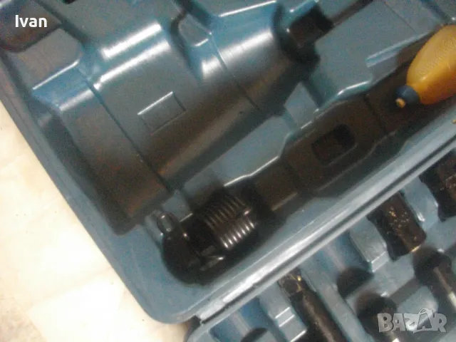 33 ЧАСТИ НОВ НЕПЪЛЕН КОМПЛЕКТ ПНЕВМАТИЧНИ ИНСТРУМЕНТИ MAUK GERMANY  КЪРТАЧ/ОБДУХВАЧ/ШИЛА/ТОРСОВЕ/, снимка 6 - Други инструменти - 50181798