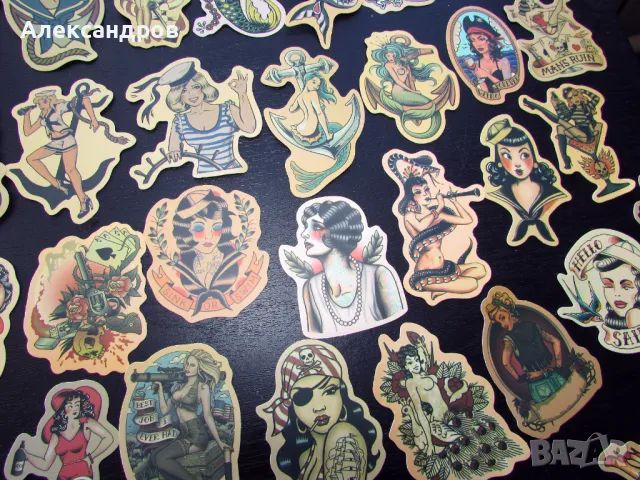 Морски  и пиратски стикери, мацки