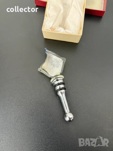 Тапа за бутилка стил Мурано. №7417, снимка 3 - Антикварни и старинни предмети - 51918154