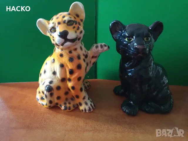 Порцеланови Фигури ТИГЪРЧЕ И ПУМА Внос от Германия, снимка 1