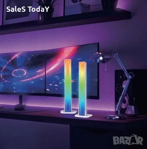 LED лампи с USB, 20 функции, 7.5x3.5x28cm, 2 бр., 8 режима, снимка 3 - Лед осветление - 49567480