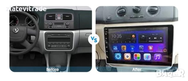 Skoda Fabia 2007-2014 Black - Андроид Навиация 10", 9920, снимка 2 - Навигация за кола - 40481654