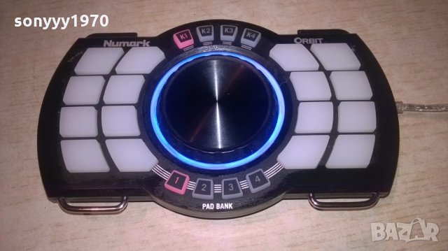 numark orbit pad bank-внос франция, снимка 2 - Ресийвъри, усилватели, смесителни пултове - 27435644