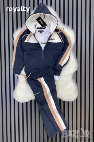 Ватиран екип за момче от 3 части BOSS, снимка 3 - Детски комплекти - 52526835