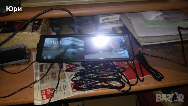 Продавам 10-инчов тъч скрин видеорегистратор/огледало/,за кола с предна и задна камера, снимка 6 - Аксесоари и консумативи - 37082862