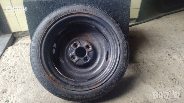 Патерица за Фолксваген Vw Поло Голф 3 и др. 4х100 57мм 105/70 R14 резервна гума Polo, снимка 6 - Гуми и джанти - 31544045