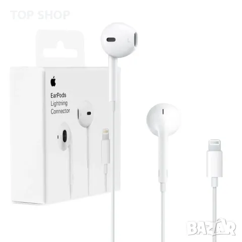 Apple Earpods Lightning Connector кръгли слушалки,, снимка 6 - Слушалки, hands-free - 49156800